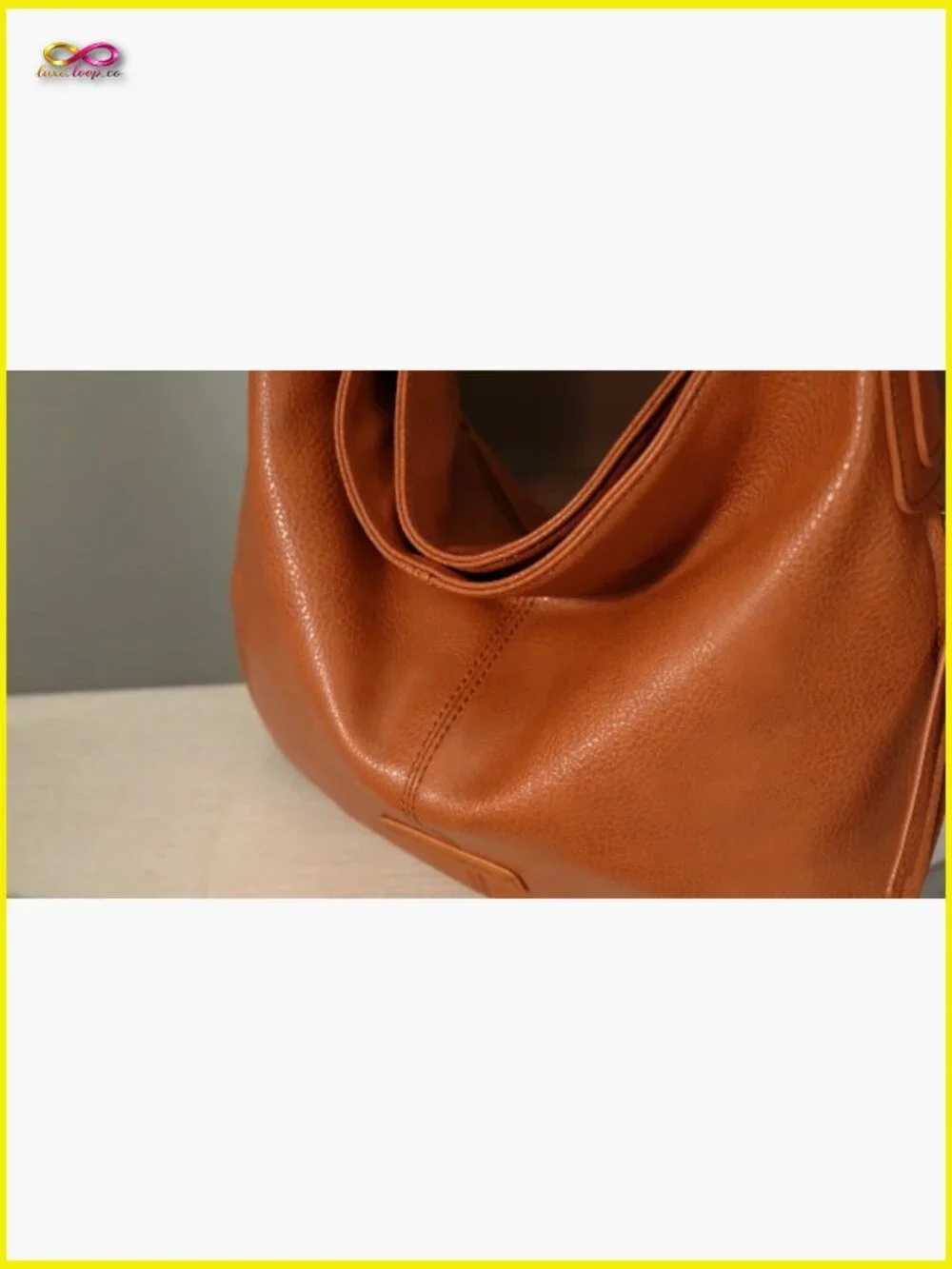 Vegan Leather Hobo Bag Quilted Shoulder Purse Crossbody Satchel Tote Medium Size